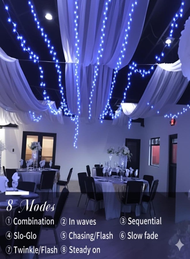 ATULUX 180 LEDs – 21M Blue Fairy Lights with 8 Magical Lighting Modes | Waterproof Decorative String Light | Waterfall Curtain Light for Indoor & Outdoor Use (Pack of 1) - Image 2