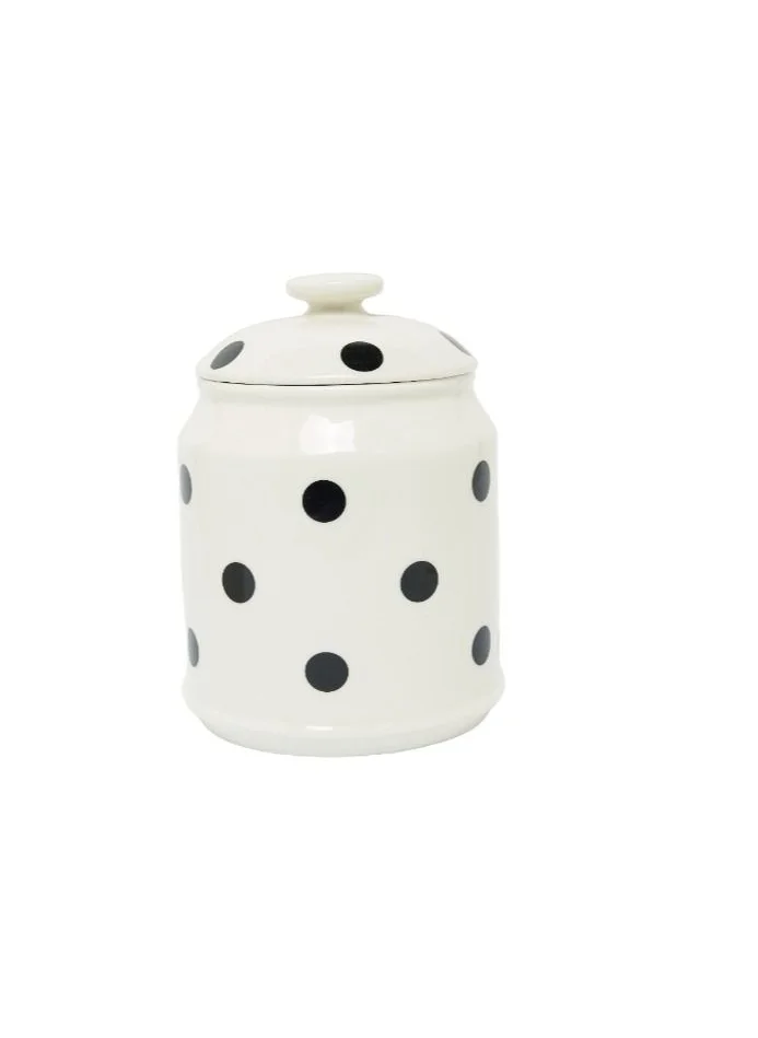 Prickly Pear Prickly Pear Dotty Ceramic Storage Jar for Kitchen, Pantry, and Home Organization