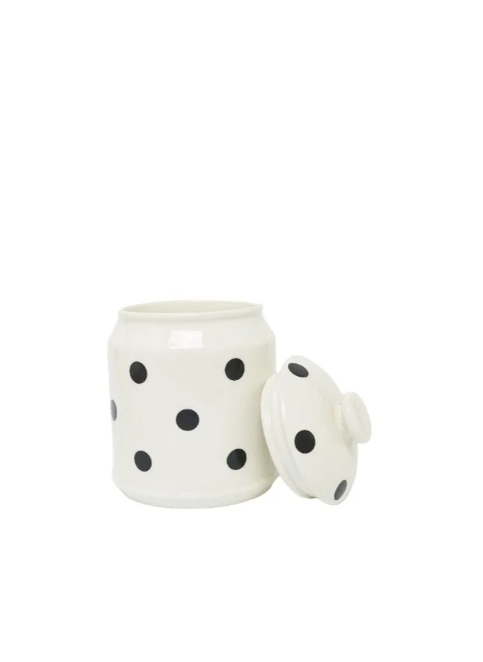 Prickly Pear Prickly Pear Dotty Ceramic Storage Jar for Kitchen, Pantry, and Home Organization