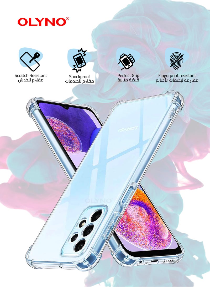 أولينو غطاء خلفي شفاف من بريستين مع حماية من السقوط لسامسونج ايه 23 4 جي - Image 2
