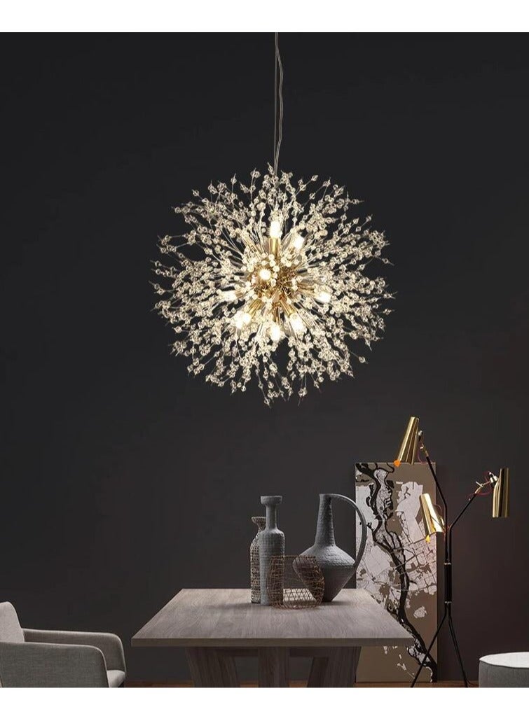 8 Light Modern Chandelier Firework Sputnik Dandelion Crystal Chandeliers - Image 1