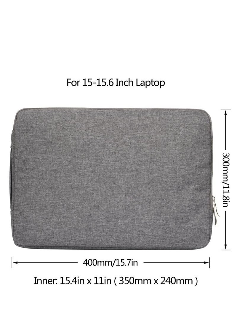 Generic Laptop Sleeve Bag Compatible With MacBook Air 13 inch A2337 M1 A2179 A1932 2018-2022/Pro 13 M2 M1 A2338 A2251 A2289 A2159 A1989 A1706 A1708 Polyester Vertical Case With Pocket Grey  - Image 3