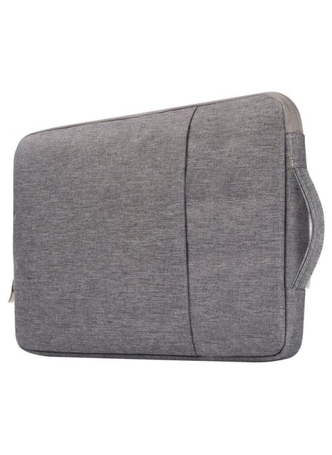 Laptop Sleeve Bag Compatible With MacBook Air 13 inch A2337 M1 A2179 A1932 2018-2022/Pro 13 M2 M1 A2338 A2251 A2289 A2159 A1989 A1706 A1708 Polyester Vertical Case With Pocket Grey