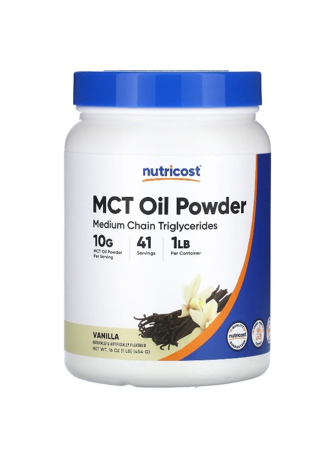 Nutricost Nutricost, MCT Oil Powder, Vanilla, 16 oz (454 g)  - Image 1