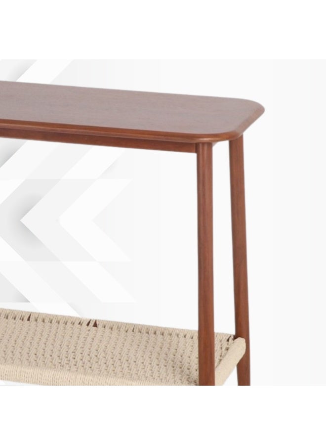 PixelsFurniture Pixels Furniture Console Table, Entryway with Wood Top and Metal Ends, Versatile - Image 5