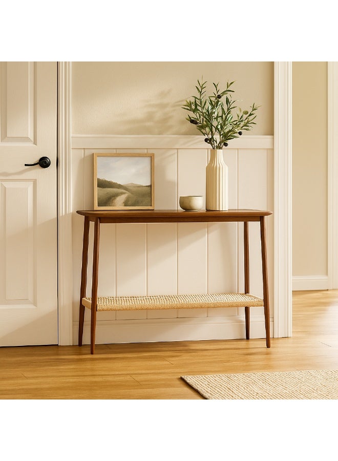 PixelsFurniture Pixels Furniture Console Table, Entryway with Wood Top and Metal Ends, Versatile - Image 2