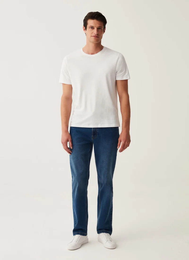 Ovs Regular-fit jeans with cross-hatch weave