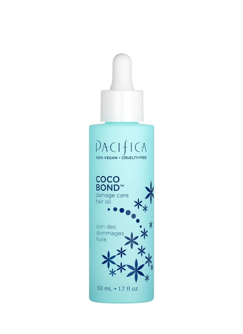 Pacifica - Pacifica Beauty, Coco Bond Hair Oil, Tame Flyaways, Overnight Treatment with Vitamins, Peptides, Moisturizing Repair for Glossy, Smooth, Silicone-Free, Vegan Hair - Image 1