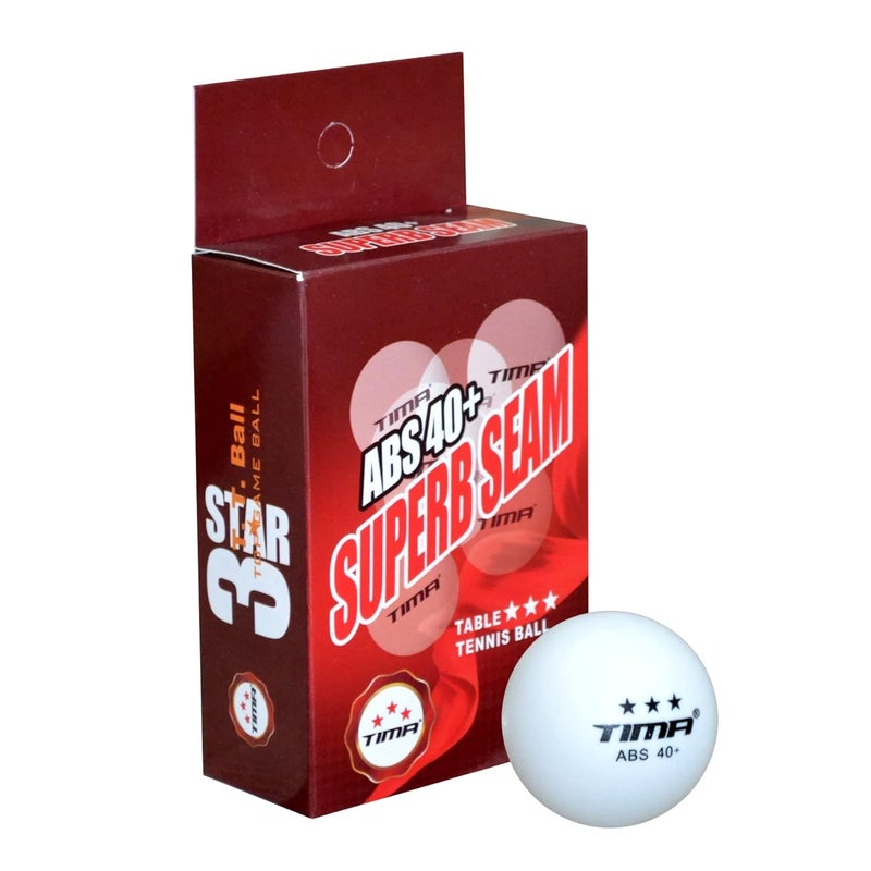 TIMA Table Tennis Balls - White 38mm Official Weight Three Star Professional Balls - 36 Pack - Image 2