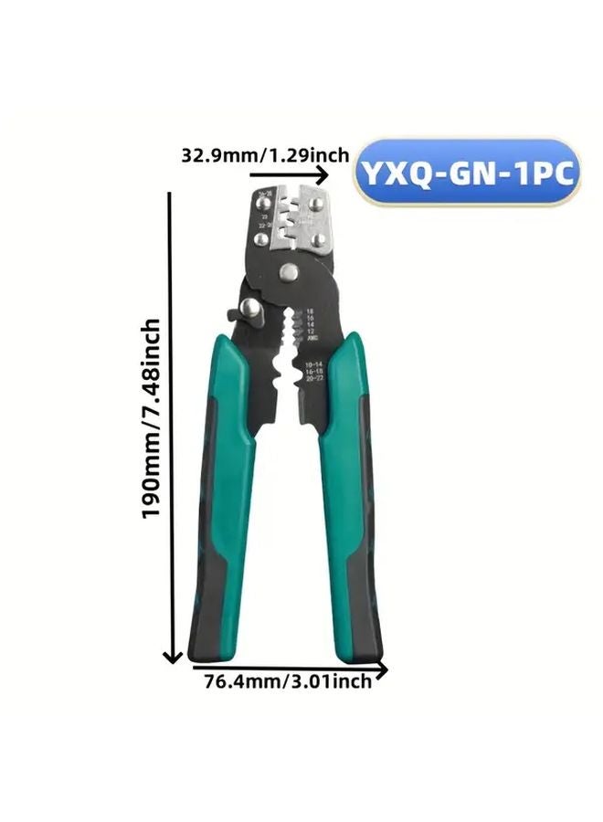 Yxq Gn 1pc 4 In 1 Multi Function Crimping Pliers Carbon Manual Wire Stripper Cutter Terminal Crimper - Image 4