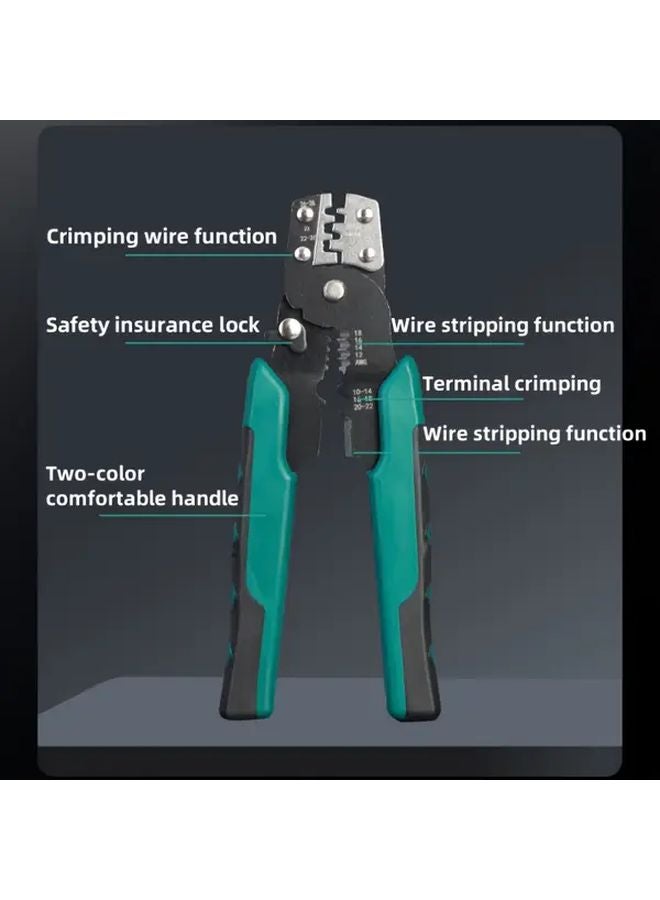 Yxq Gn 1pc 4 In 1 Multi Function Crimping Pliers Carbon Manual Wire Stripper Cutter Terminal Crimper - Image 3