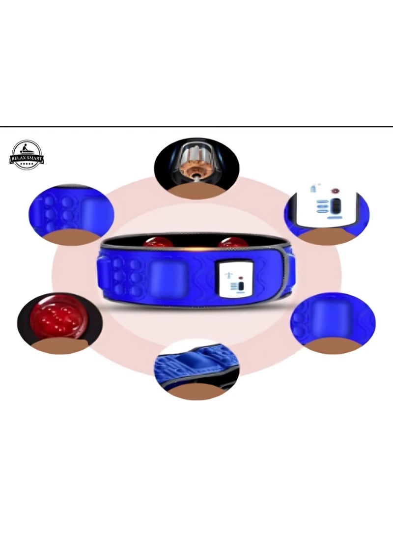 Relax Smart Electric Vibrating Slimming Belt – Adjustable Waist Trimmer for Fat Burning, Muscle Toning, and Body Shaping | Heated Massage Belt for Abdomen, Waist & Back Pain Relief - Image 2
