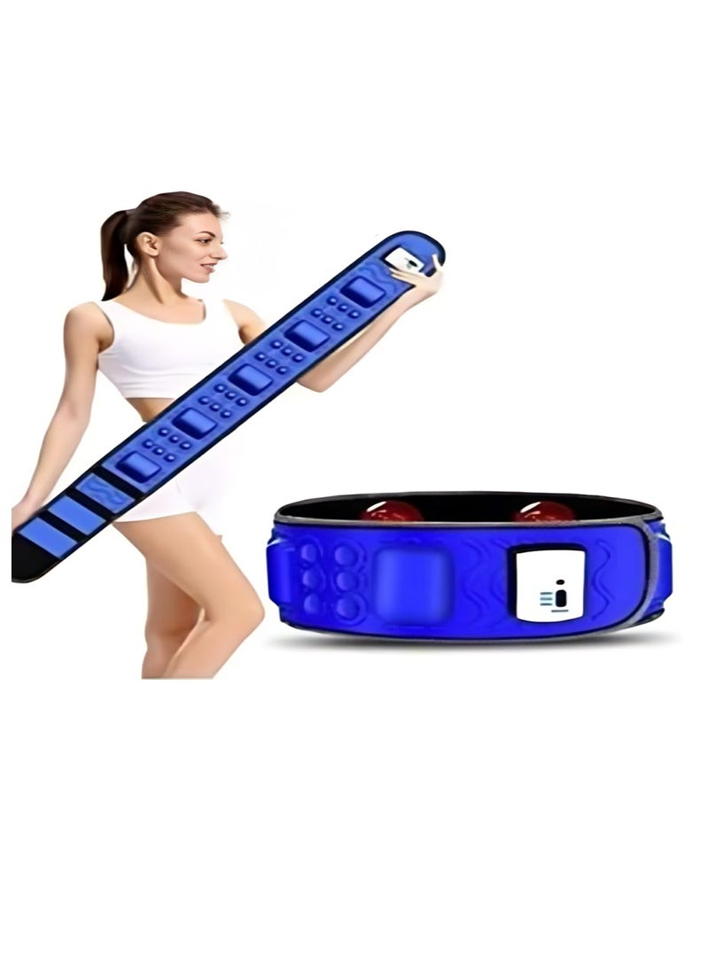 Relax Smart Electric Vibrating Slimming Belt – Adjustable Waist Trimmer for Fat Burning, Muscle Toning, and Body Shaping | Heated Massage Belt for Abdomen, Waist & Back Pain Relief - Image 1