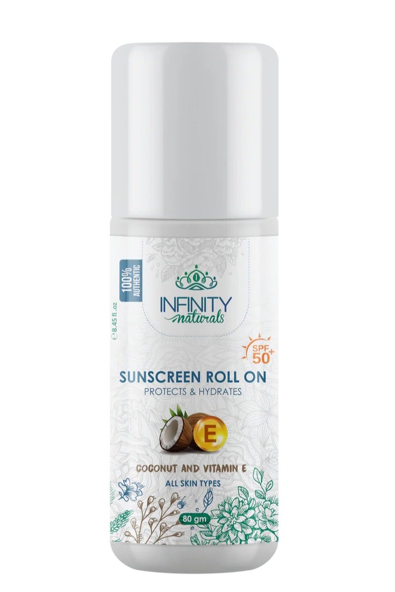 Infinity Naturals Sunscreen Roll on - SPF50+ all Skin Types