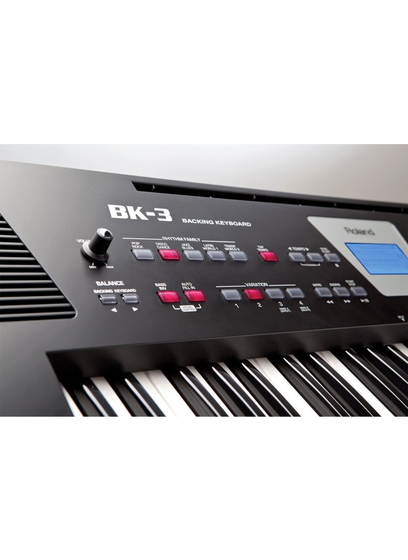 Roland BK-3 61-Key Backing Keyboard – Auto-Accompaniment with 850+ Tones, 250 Rhythms, and USB Recording  - Image 5