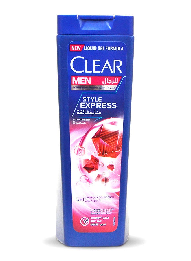 Clear Men Anti-Dandruff Shampoo + Conditioner with Vitamin B3 - Style Express 200ml - Image 1