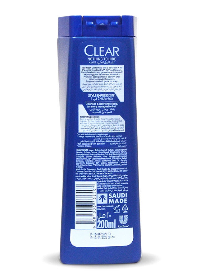 Clear Men Anti-Dandruff Shampoo + Conditioner with Vitamin B3 - Style Express 200ml - Image 2