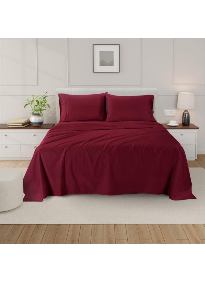 Generic Minor Monkey Egyptian Cotton Sheets 1000 Thread Count Bed Sheets 4 PC Solid Bed Sheet Set True Luxury Hotel Sheets Quality Fits Up to 17 Inches Deep Pocket Cal King Cotton Sheets  - Image 2