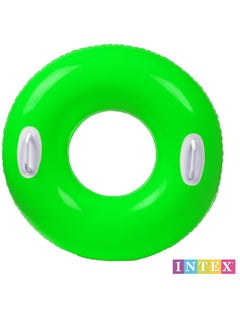 INTEX 59258NP-Inflatable Swim Tube with Two Handles 76cm/30", Green  - Image 1