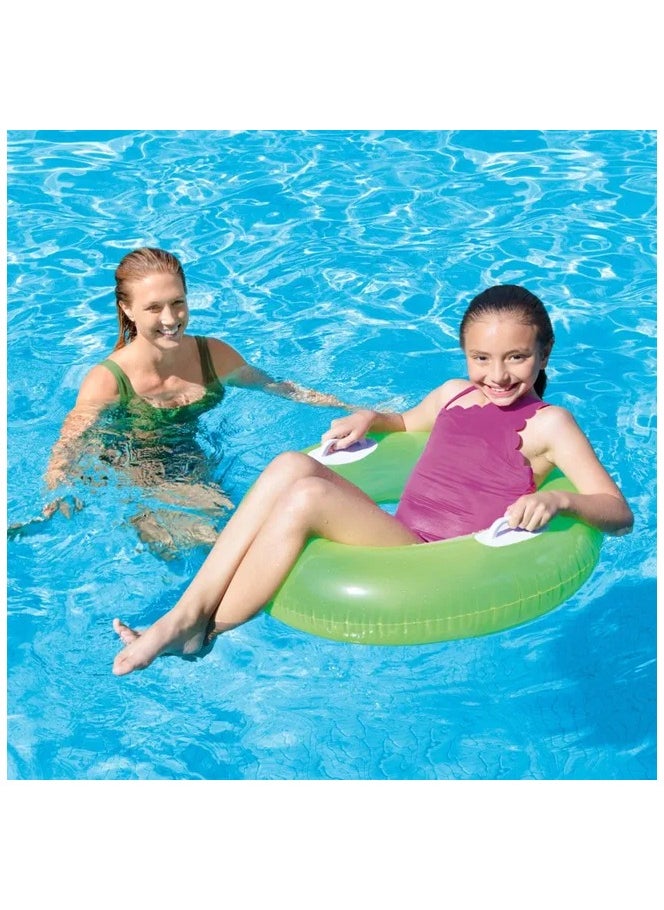 INTEX 59258NP-Inflatable Swim Tube with Two Handles 76cm/30", Green  - Image 5