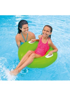 INTEX 59258NP-Inflatable Swim Tube with Two Handles 76cm/30", Green  - Image 2
