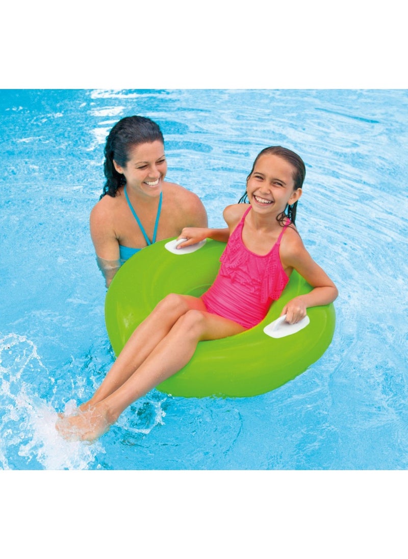 INTEX 59258NP-Inflatable Swim Tube with Two Handles 76cm/30", Green  - Image 2