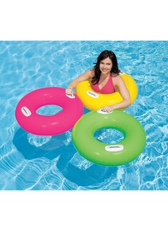 INTEX 59258NP-Inflatable Swim Tube with Two Handles 76cm/30", Green  - Image 3