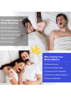 VOGSIG 30 Patches Good Night Tape Mouth Tape Sleep Strips Soft and Comfortable Gentle and Secure Adhesive Sleep Mouth Tape Anti Snoring Less Mouth Breathing Odour Free Sleep Strips Mouth Tape  - Image 4
