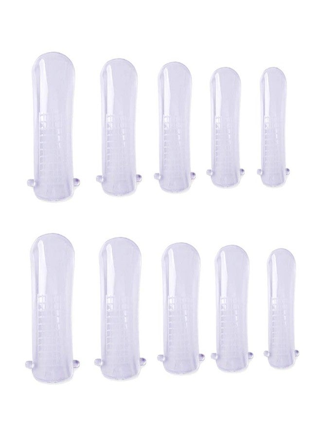 GSHLLO 200 PCS Clear Polygel Nail Extension Forms System Nail Mold Tips for Nail Salons - Image 1