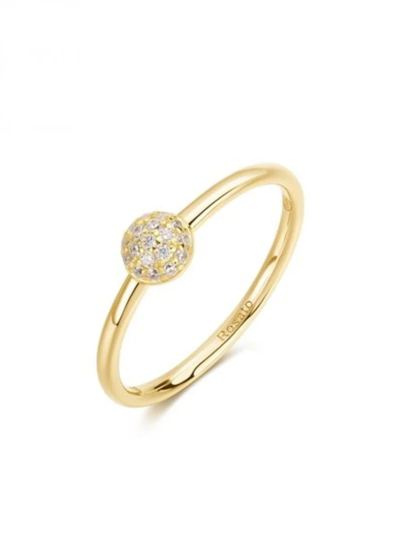 Bianca Gold Plated Crystal Ring for Women