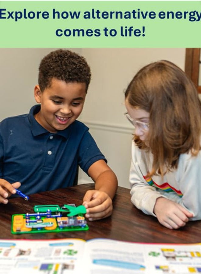 Snap Circuits Green Energy Electronics Exploration Kit | Over 125 Exciting STEM Projects | Full Color Project Manual | 45+ Snap Circuits Parts | STEM Educational Toys for Kids 8+ - Image 4