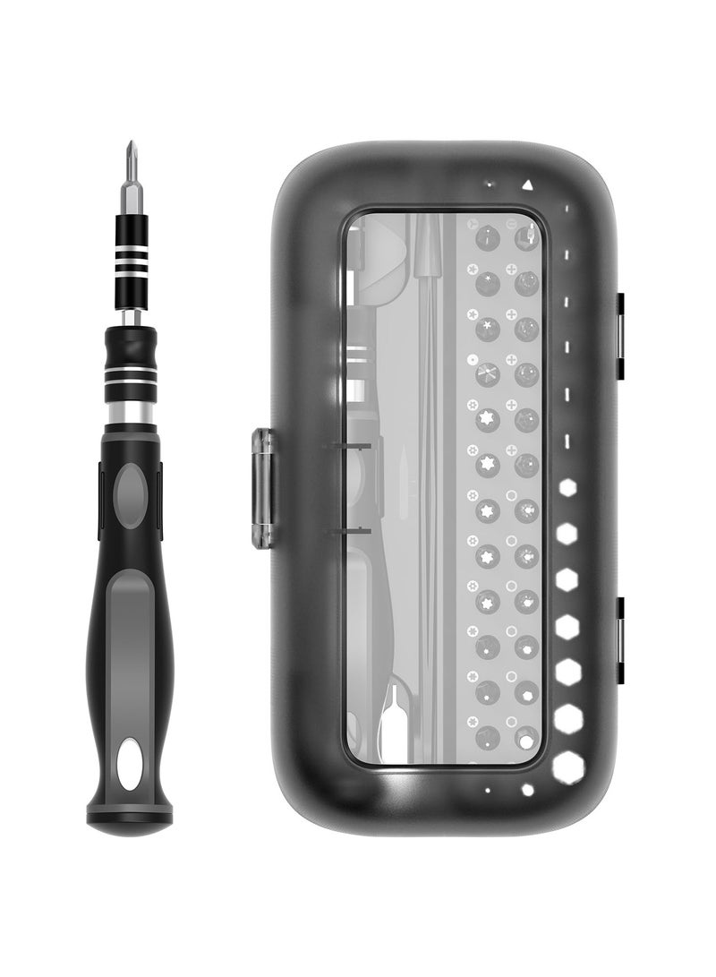 SYOSI 48 in 1 Precision Screwdriver Set - Portable Magnetic Tool Kit with 41 PCS Precision Bits, Torx Hex Screwdriver for Phone, Laptop, PC, Watch, Glasses, Game Console, Eyeglass  - Image 1