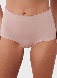 High Leg Lace Detail Brief