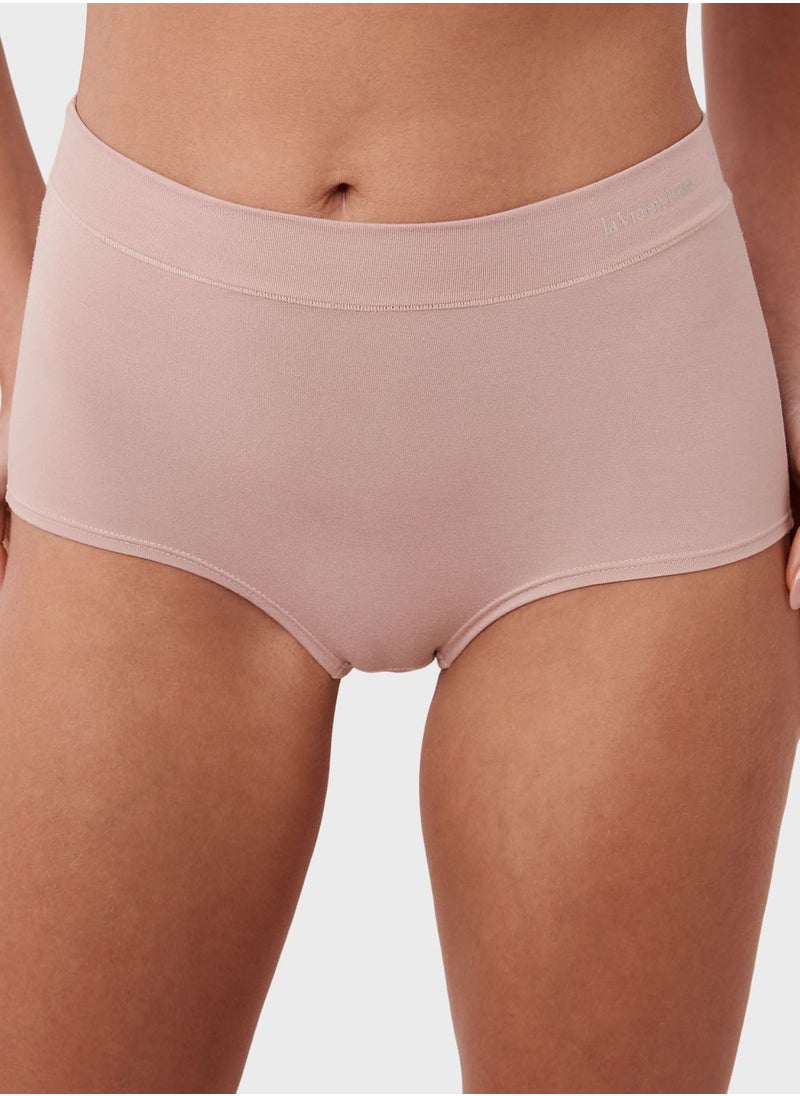 La Vie en Rose - High Leg Lace Detail Brief - Image 1
