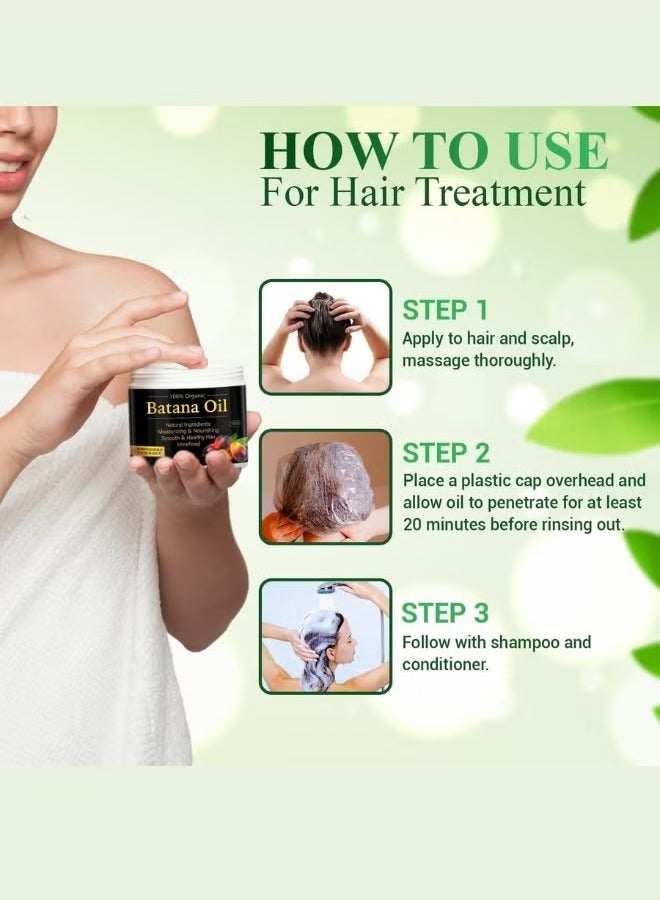 HK Batana Oil for Hair Growth and Nourishment - Natural Solution to Prevent Hair Loss and Eliminate Split Ends for Men and Women - Image 4