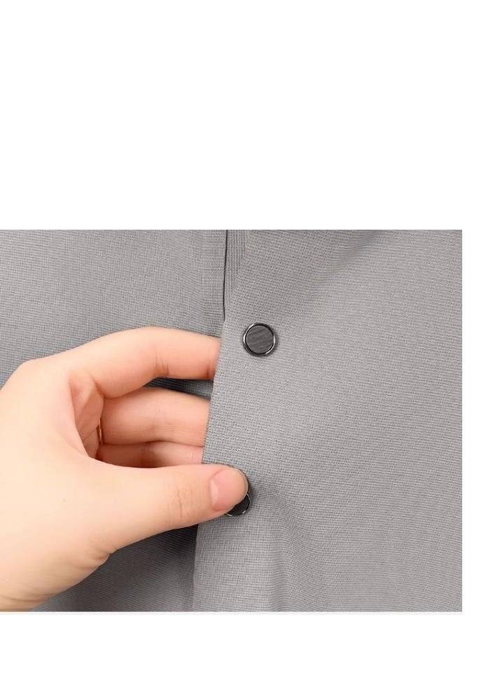 AOKANG Color Blocking Loose Casual Men's Long Sleeved T-Shirt Polo Shirt - Image 2