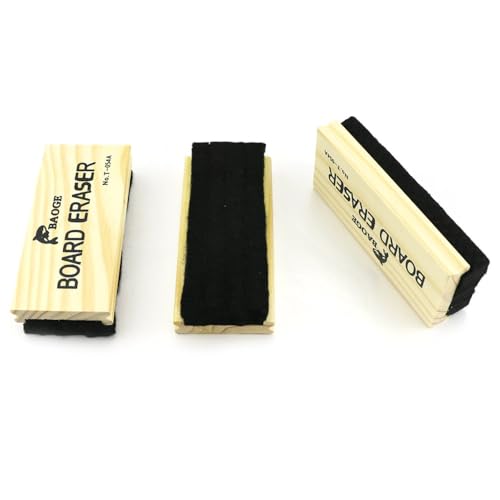 TKOnline 3 Pack Premium Wool Felt Chalkboard Eraser – Dustless, Kid-Friendly, for Whiteboard & Blackboard - Image 3