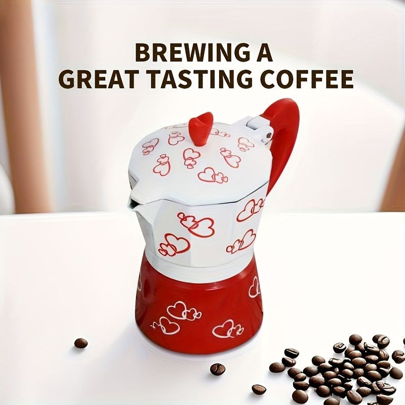 Three Cup Moka Pot Stovetop Espresso Maker Italian Coffee Maker Burn Proof - Image 3