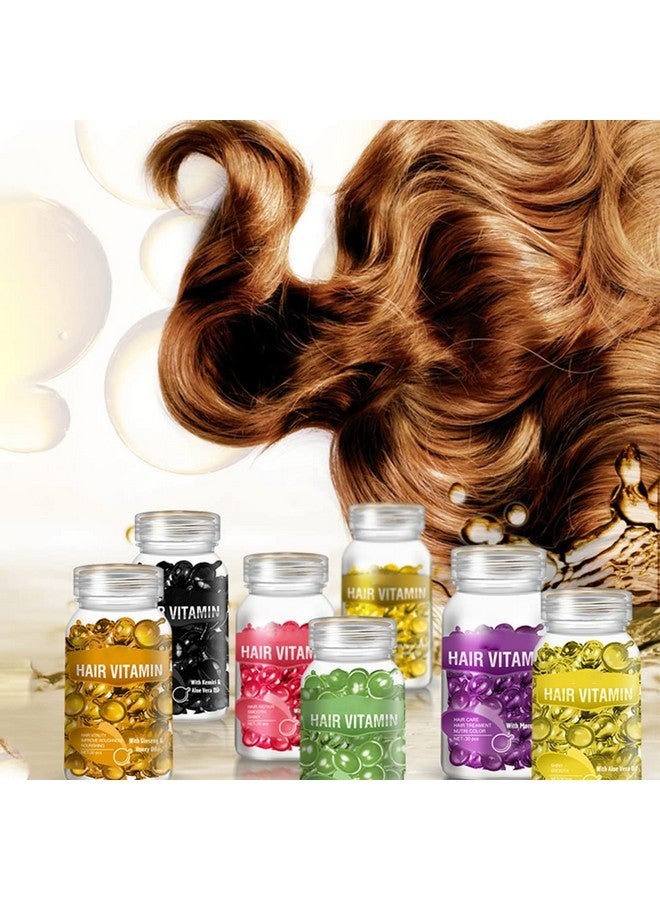 GOWWIM Hair Vitamin Serum Capsules - Argan, Macadamia, Avocado Oil Complex for Smooth, Silky Hair Growth and Repair, 30 PCS - Image 5