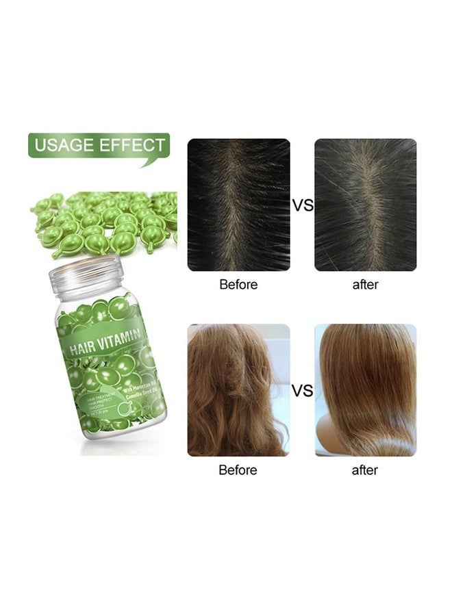 GOWWIM Hair Vitamin Serum Capsules - Argan, Macadamia, Avocado Oil Complex for Smooth, Silky Hair Growth and Repair, 30 PCS - Image 2