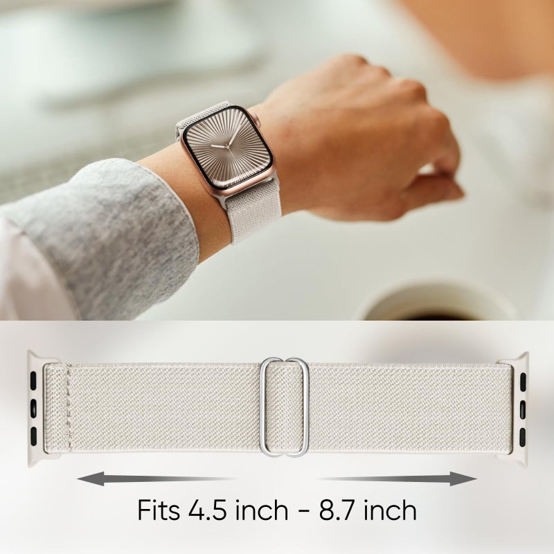 Knossen 8 Pack Stretchy Solo Loop Band Compatible with Apple Watch Bands for Women Men 40mm 38mm 41mm 42mm 44mm 45mm 46mm 49mm, Nylon Braided Strap for iWatch Series 11 10 9 8 7 6 SE 5 4 3 Ultra 3 Ultra 2 - Image 4