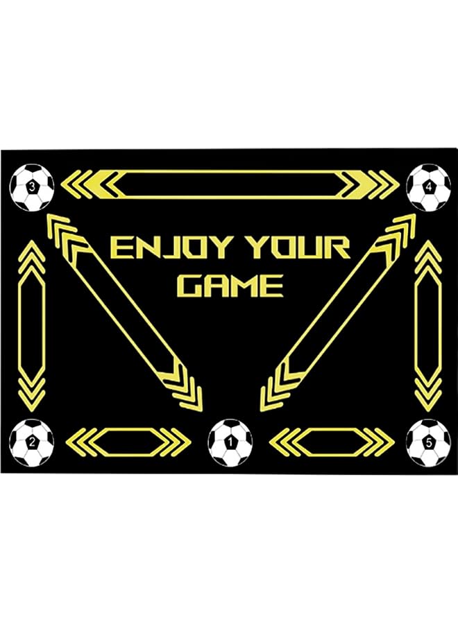 PROMASS Football Footstep Training Mat, Soccer Training Mat For Football Dribble Training, Non-Slip Silent Equipment For All Ages To Improve Speed, Strength,Coordination, Pace Ball Control - Image 1