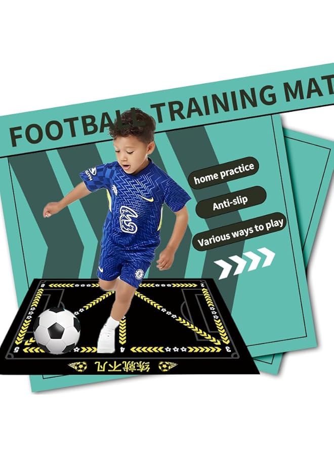 PROMASS Football Footstep Training Mat, Soccer Training Mat For Football Dribble Training, Non-Slip Silent Equipment For All Ages To Improve Speed, Strength,Coordination, Pace Ball Control - Image 2