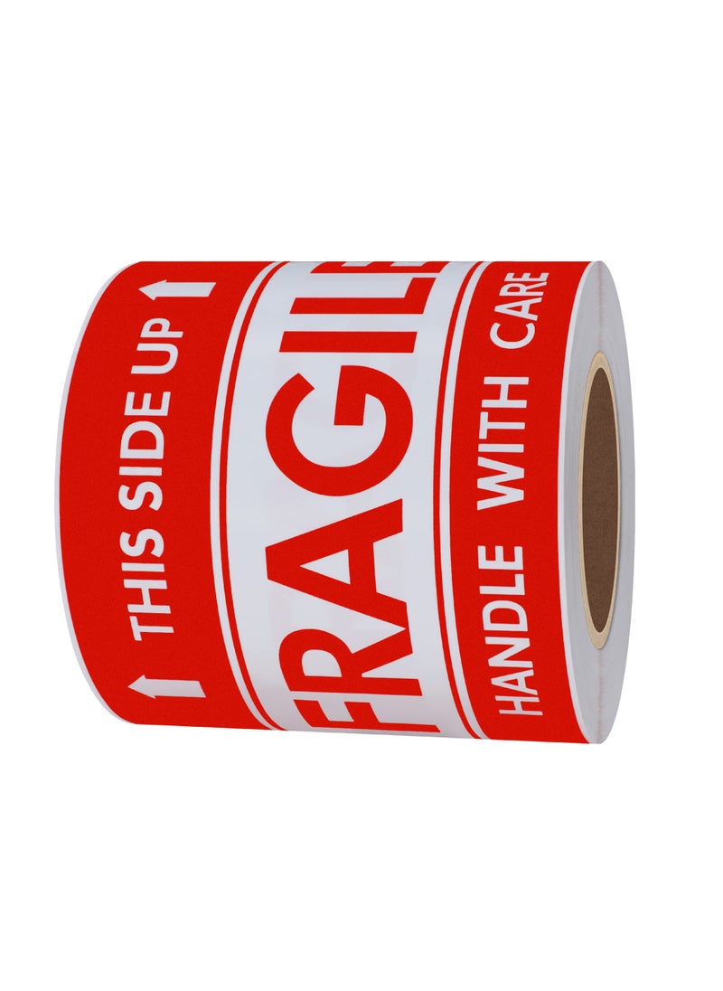ZERIFAM - ZERIFAM Fragile Stickers - 2 Rolls This Side Up, 3 * 2 Inches, Handle With Care Self-Adhesive Label Stickers, 300 Stickers Per Roll. - Image 1