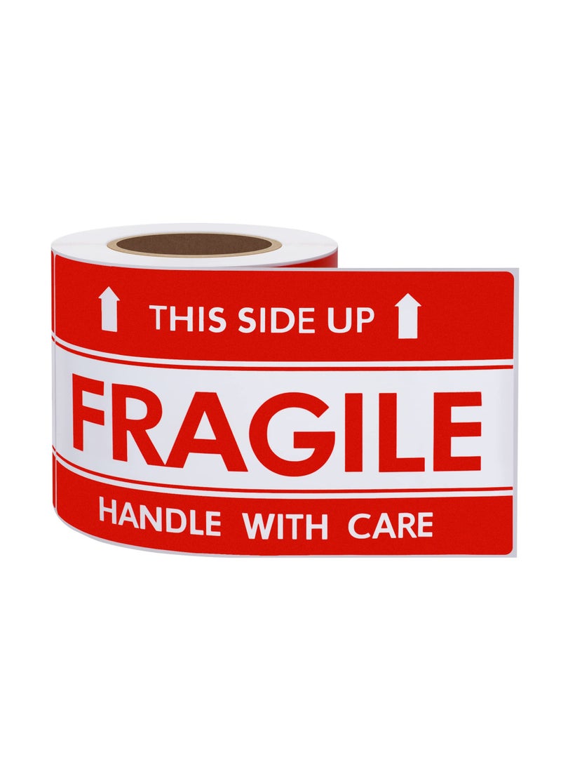 ZERIFAM - ZERIFAM Fragile Stickers - 2 Rolls This Side Up, 3 * 2 Inches, Handle With Care Self-Adhesive Label Stickers, 300 Stickers Per Roll. - Image 1