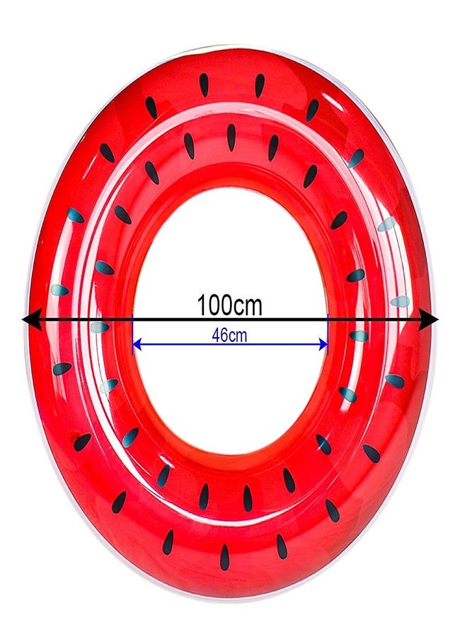 JimysCo Inflatable Pool Float for Adult,Inflatable Pool Float Tube, Pool Swim Ring,Water Fun Large Blow Up Summer Beach Swimming Raft Adults (red 50Inch), X-Large - Image 2