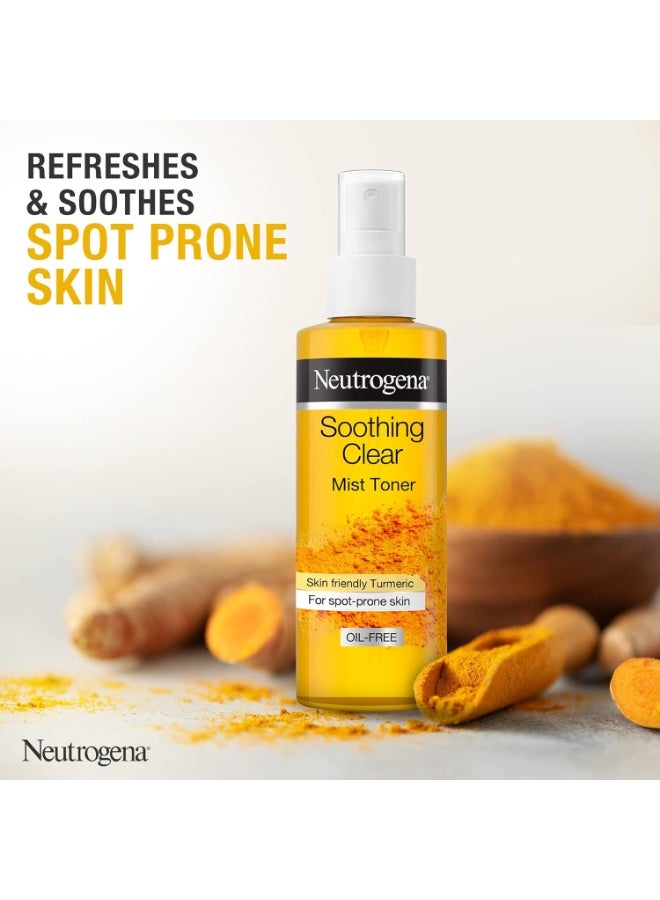 نيوتروجينا Soothing Clear Mist Toner with Turmeric, Refreshes & Calms Stressed Skin, Contains Turmeric for Added Soothing Effect 125ml - Image 2