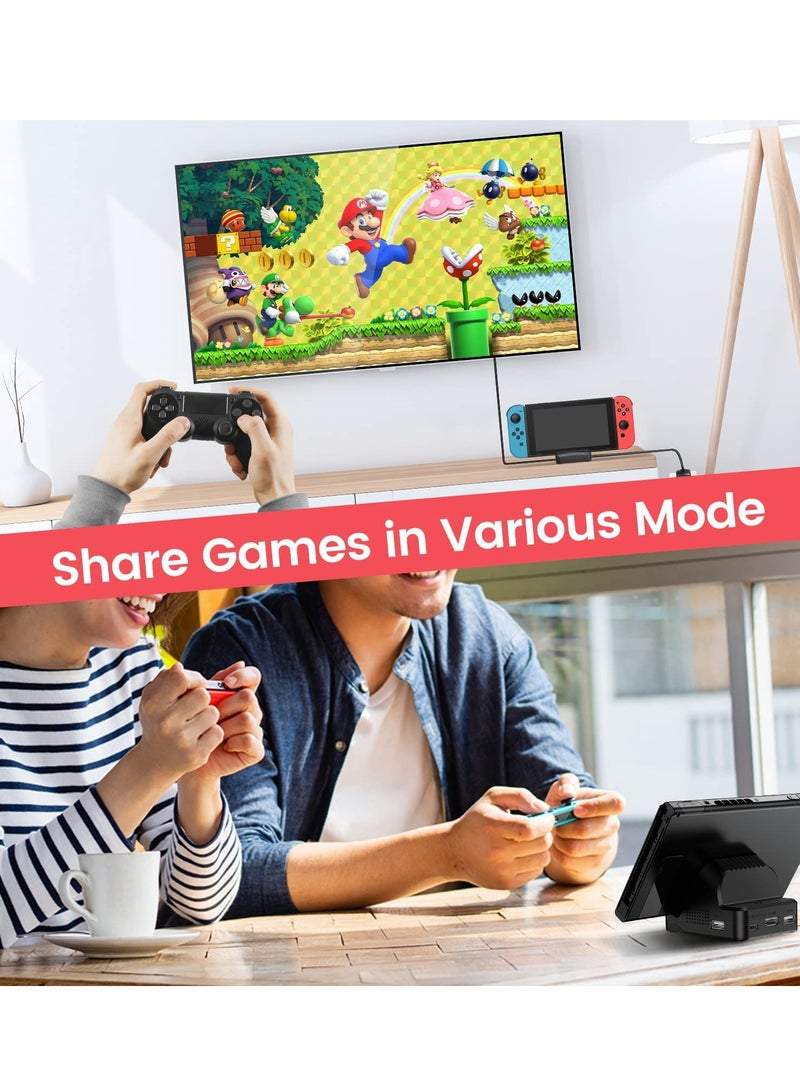 Portable TV Docking Station for Switch - Features PD Protocol, Cooling Fan, and USB 3.0 Port for Enhanced Performance and Convenience. - Image 5