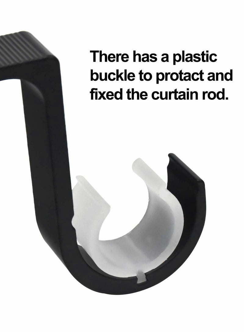 2 Pcs Heavy Duty Double Curtain Rod Ceiling Brackets - Versatile Metal Holders for Bothway Curtain Styles, Ideal for Home Decor and Multiple Applications.  - Image 3