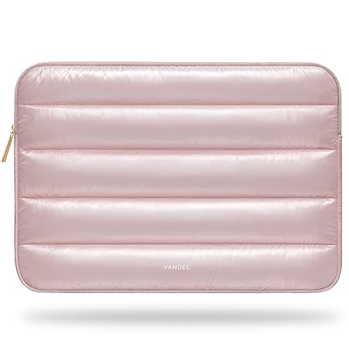 VANDEL - The Original Puffy Laptop Sleeve 13-14 Inch. White Laptop Sleeve for Women. Carrying Case Cover MacBook Pro 14 in, MacBook Air 13 Inch, iPad Pro 12.9, Dell, Asus, HP - Image 1